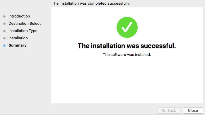 run the installer